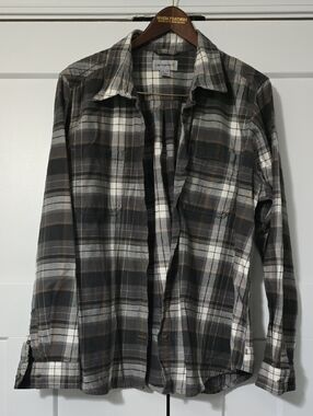 Carhartt Womens Plaid Flannel - Gray, White, Brown